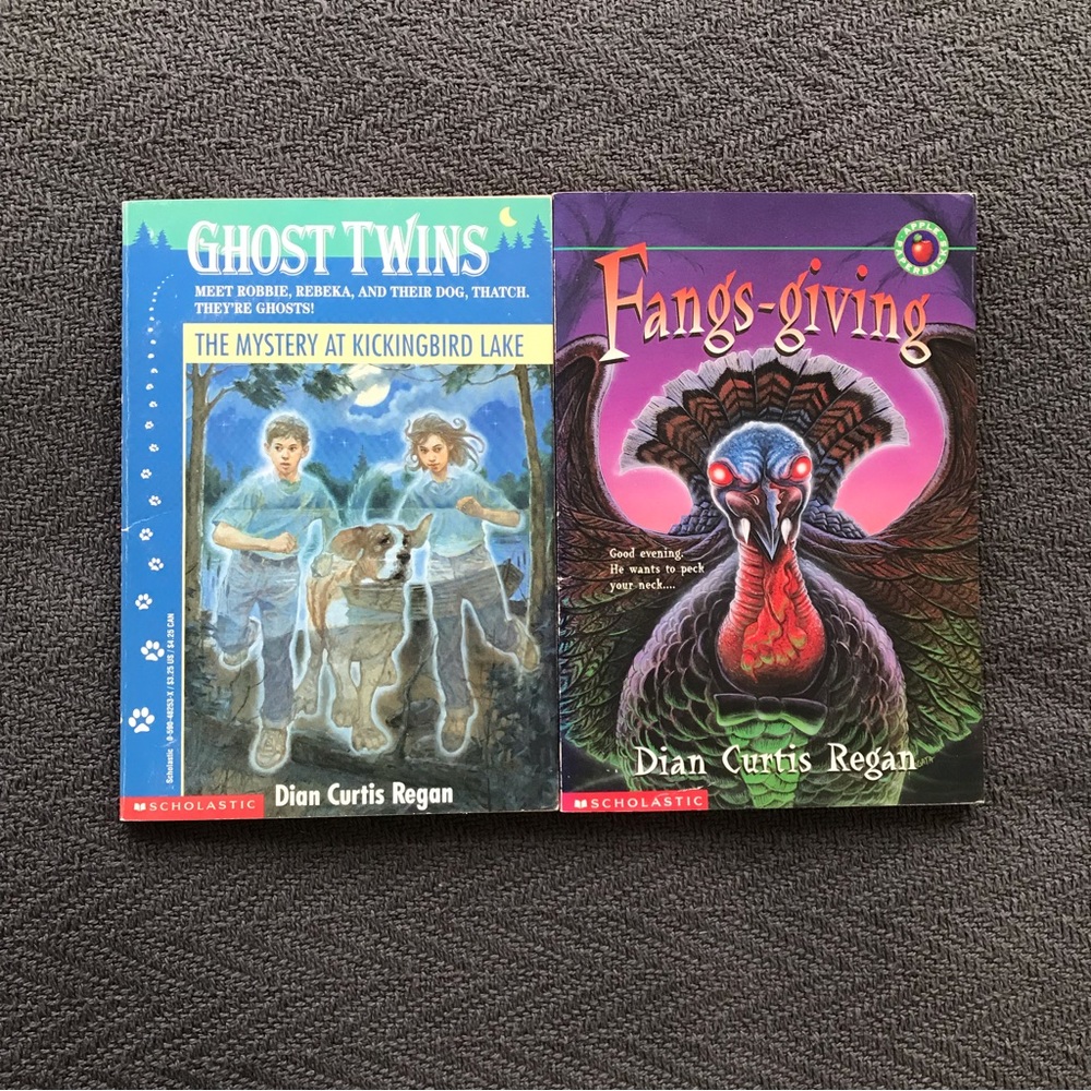 Vintage Dian Curtis Regan Ghost Twins 1 Mystery At Kickinbird Lake Fangs-giving